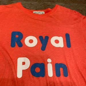 Wildfox Red White & Blue Royal Pain T Shirt